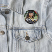 Personalisiertes Classy Abschluss Foto Button (Beispiel)