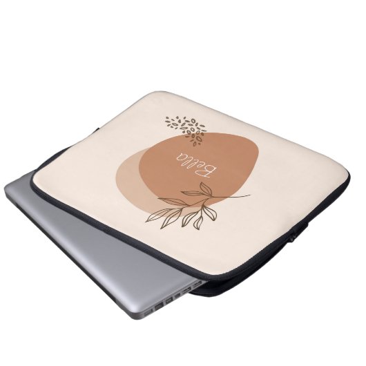 Personalisiertes 'Clay drizzle' Laptopschutzhülle (Vorne Knopf)