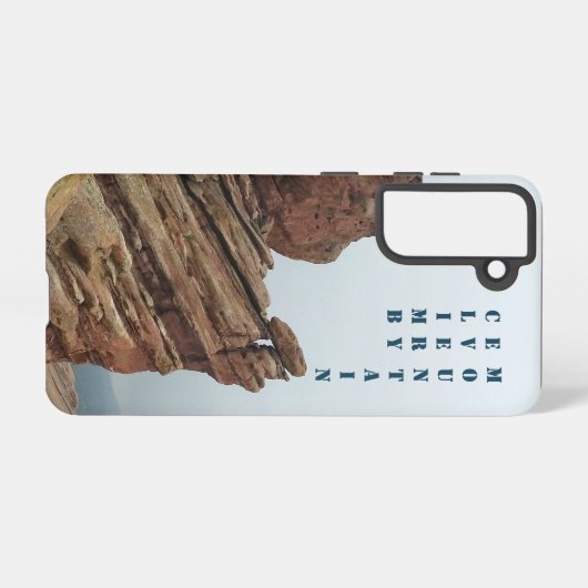 Personalisiertes "Climb Every Mountain" Telefongeh Samsung Galaxy Hülle (Rückseite (Horizontal))