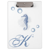 Personalisiertes Clip-Board Seepferd Ocean Beach W Klemmbrett (Vorderseite)