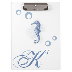 Personalisiertes Clip-Board Seepferd Ocean Beach W Klemmbrett
