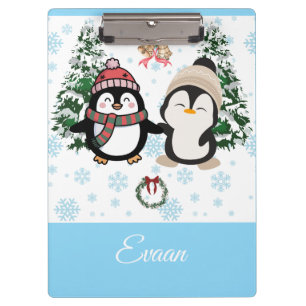 Personalisiertes Clipboard mit niedlichen Weihnach Klemmbrett