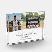 Personalisiertes Coach-Dankeschön-Geschenk-Teamfot Fotoblock (Links)