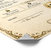 Personalisiertes Cockapoo Liebesvertrag Geschenk Poster (Ecke)