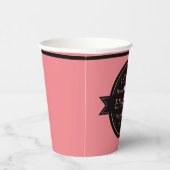 Personalisiertes Coffee Shop Logo Pappbecher (Rechts)