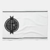 Personalisiertes Coffeeshop-Logo Geschirrtuch (Horizontal)