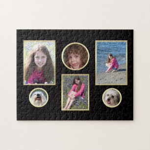 Personalisiertes Collage Sechs-Foto-Puzzle Puzzle