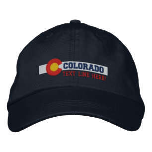 Personalisiertes Colorado State Flag Design Bestickte Baseballkappe
