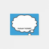 Personalisiertes Comic Buch Funny Think Bubble Post-it Klebezettel (Vorderseite)