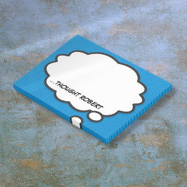 Personalisiertes Comic Buch Funny Think Bubble Post-it Klebezettel