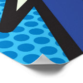 Personalisiertes Comic Buch GLÜCKLICH GEBURTSTAG! Poster (Ecke)