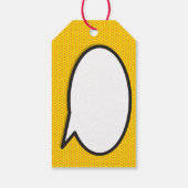 Personalisiertes Comic Buch Pop Kunst Gerne Geschenkanhänger (Rückseite)