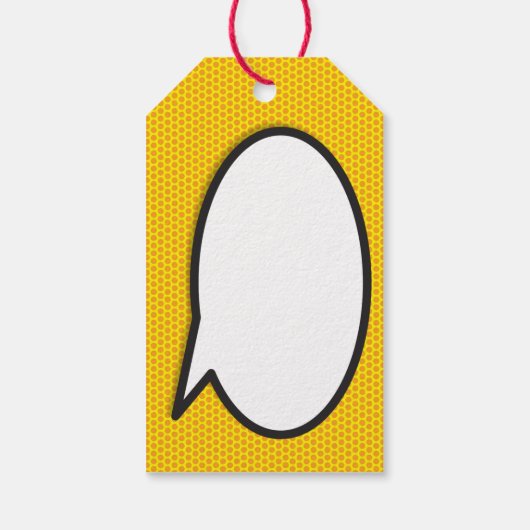 Personalisiertes Comic Buch Pop Kunst Gerne Geschenkanhänger (Rückseite)