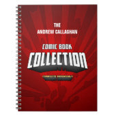 Personalisiertes Comic-Buch-Sammlungs-Inventar Notizblock (Vorderseite)