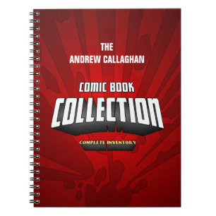 Personalisiertes Comic-Buch-Sammlungs-Inventar Notizblock