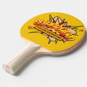 Personalisiertes Comic Buch Superhero Funny Modern Tischtennis Schläger (Vorderseite)