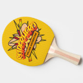 Personalisiertes Comic Buch Superhero Funny Modern Tischtennis Schläger (Seitenansicht)