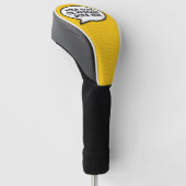 Personalisiertes Comic Buchsprache Blase Golf Headcover (angewinkelt)