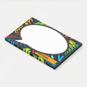 Personalisiertes Comic für die Moderne Sprechblase Post-it Klebezettel (angewinkelt)