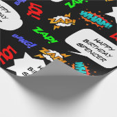 Personalisiertes Comic Geburtstag Geschenkpapier (Ecke)