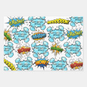 Personalisiertes Comic Geschenkpapier Set (Vorderseite 2)