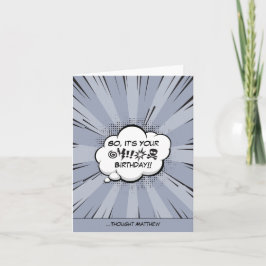 Personalisiertes Comic Karte