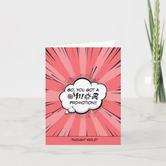 Personalisiertes Comic Karte (Vorderseite)