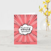 Personalisiertes Comic Karte (Gelbe Blume)