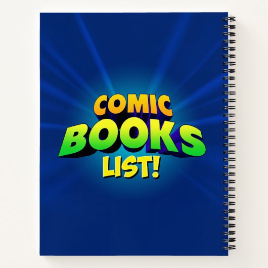 Personalisiertes Comic Notizblock (Rückseite)