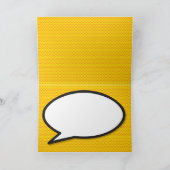 Personalisiertes Comic Pop Kunst, Dichtung und Mus Karte (Innenseite)