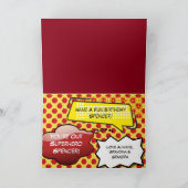 Personalisiertes Comic zum Geburtstag Karte (Innenseite)