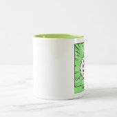 Personalisiertes Comic Zweifarbige Tasse (Mittel)