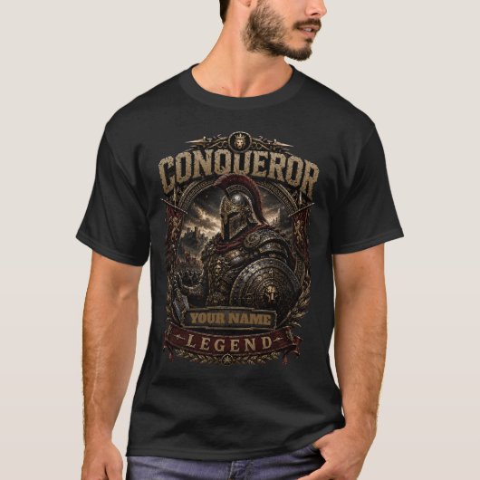 Personalisiertes Conqueror Legend Herren T-Shirt (Vorderseite)