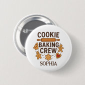 Personalisiertes Cookie Backen Crew - Individuelle Button (Vorne & Hinten)
