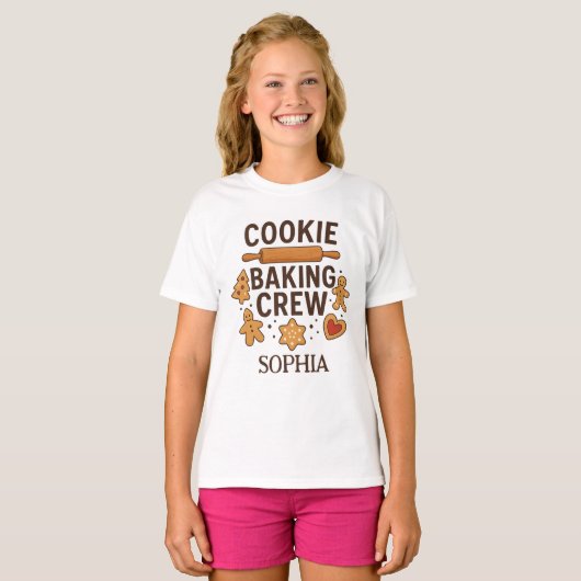 Personalisiertes Cookie Backen Crew - Individuelle T-Shirt (Vorne ganz)