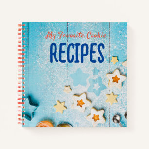Personalisiertes Cookie Baker Rezept Journal Notizblock