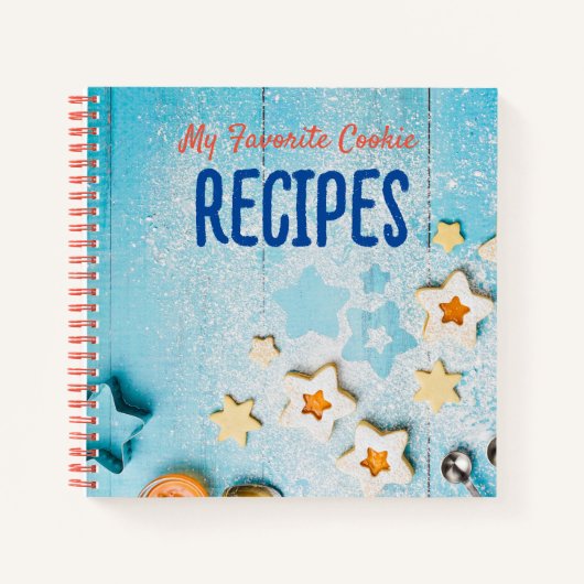 Personalisiertes Cookie Baker Rezept Journal Notizblock (Vorderseite)