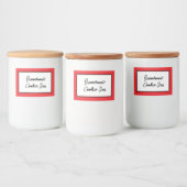 Personalisiertes Cookie-Etikett, Oma's Cookie Jar Lebensmitteletikett (Flaschen)