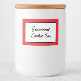 Personalisiertes Cookie-Etikett, Oma's Cookie Jar Lebensmitteletikett