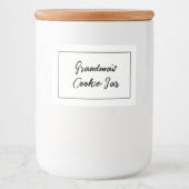 Personalisiertes Cookie-Etikett, Oma's Cookie Jar Lebensmitteletikett (Vorderseite)