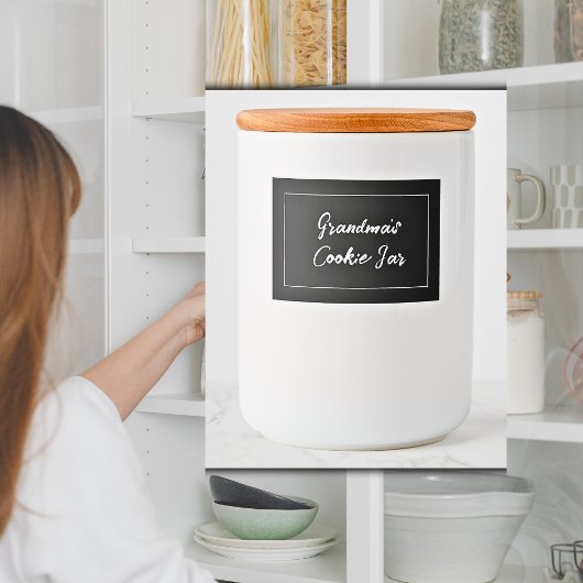 Personalisiertes Cookie-Etikett, Oma's Cookie Jar Lebensmitteletikett