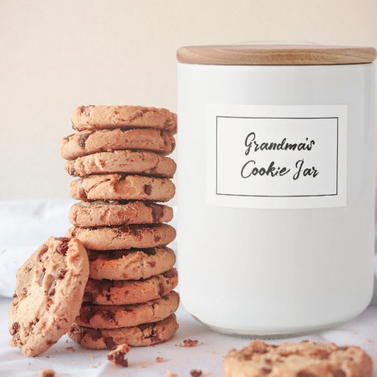 Personalisiertes Cookie-Etikett, Oma's Cookie Jar Lebensmitteletikett