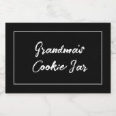 Personalisiertes Cookie-Etikett, Oma's Cookie Jar Lebensmitteletikett (Einzelnes Label)