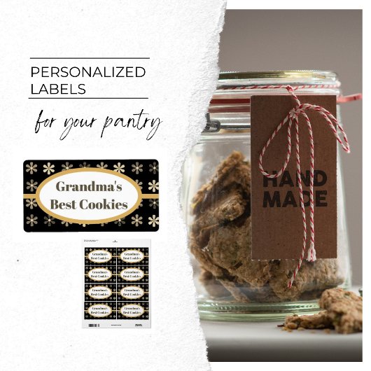 Personalisiertes Cookie-Label, Omas bestes Label