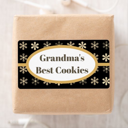 Personalisiertes Cookie-Label, Omas bestes Label (Insitu)