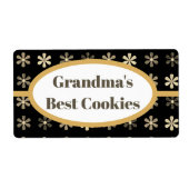 Personalisiertes Cookie-Label, Omas bestes Label (Vorne)