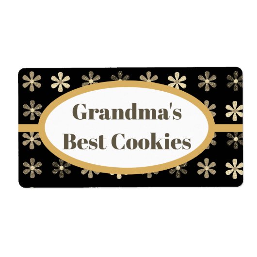 Personalisiertes Cookie-Label, Omas bestes Label (Vorne)