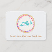 Personalisiertes Cookie-Logo für die Bäckerei Visitenkarte (Vorderseite)