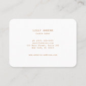 Personalisiertes Cookie-Logo für die Bäckerei Visitenkarte (Rückseite)