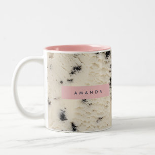 Personalisiertes Cookies-and-Cream-Muster Zweifarbige Tasse